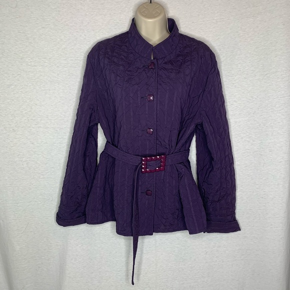 Picadilly Fashions L Quilted Look Belted Canada